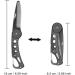 BoGoo Beard Hair Stainless Steel Comb - Folding Beard Pocket Comb Hair Styling Comb for Men for Hair Beards Mustache Mens Grooming Comb - Buy Online on GoSupps.com