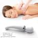 Therapeutic Personal Massager - Handheld Cordless & Powerful Wand | 8 Speeds 20 Vibrating Patterns | USB Rechargeable - White Metallic - Buy Online on GoSupps.com