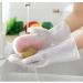 2024 New Silicone Dishwashing Gloves Waterproof Household Dishwashing Cleaning Rubber Gloves Warm Insulation Reusable Pink - Buy Online on GoSupps.com