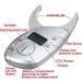 Qiorsange 50mm Digital LCD Body Fat Measuring Device | Health & Fitness Weight Monitoring Tool for Accurate Body Fat Analysis - Buy Online on GoSupps.com