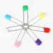SunnyClover Baby Safety Pins - 15 Colored Plastic Head Nappy Pins for Cloth Diapers with Safety Lock - Buy Online on GoSupps.com