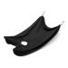 Bart bibs adjustable beard shaving apron for men shaving towel hair bears trim apron with extra strong suction cups (color: black)