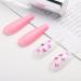 Aksod Pink Gradient Press on Nails with Butterfly Glitter Long Square Coffin False Nails for Women and Girls - Buy Online on GoSupps.com