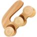 Gleavi Wooden Roller Massage Device - Acupressure Ball & Muscle Roller for Deep Tissue Body Massage - Perfect for Calves & Relaxation - Buy Online on GoSupps.com