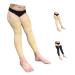 No Foot 20-30 mmHg Compression Inside Leg Zipper Wide Calf Thigh High (Nude Large-X-Large) Large-X-Large Nude