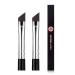 Eyeliner Makeup Brush 2Pcs Makeup Angle Eyebrow Kabuki Brush Eigshow Portable Eye Powder Foundation Brush Beauty Cosmetic Tool BLACK(2 PCS)