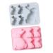 Alipis 2pcs Easter Cake Mold Cake Pan Candle Molds Silicone Molds Molde De para Resina Rabbit Mold Soap Mold Bunny Mold Silicone Food-Grade Silicone Mold Chocolate Bunny Molds Silica Gel