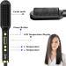 Ring Hair Straightener Comb - Dual Voltage Fast Heating Brush for Women | Black & Gold - Buy Online on GoSupps.com