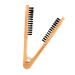 Gernie Hairdressing Comb & Double Brush V Shaped Wooden Straightening Tool for Smooth Hair | Best Hair Straightener Brush - Buy Online on GoSupps.com