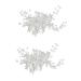 FRCOLOR Set of 2 headpieces for the bride bridesmaids headwear hair comb crystal hair comb bridal hair pin hair accessory for wedding bridal hair comb bridal hairstyles