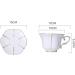 Coffee Cups and Tea Cups Ceramics Cups and Saucers Set Wear-Resistant and Wear-Resistant House Kitchen Office - Buy Online on GoSupps.com