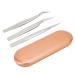 Eyelash Tweezers 3 Pack Eyelash Tweezers Stainless Steel Blackhead Tweezers Extractor Eyelash Tweezers For Salon At Home
