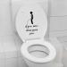 BJY Toilet Sticker Funny inIf You Miss Clean Your PissinSign Bathroom Toilet Decal Removable Self Adhesive Art Toilet Decal Creative DIY Toilet Lid Decals for Restroom Toilet Washroom (Black) - Buy Online on GoSupps.com