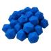 30pcs Deep Sky Blue Color 17mm Silicone Icosahedron Beads Silicone Pearl Beads Silicone Geometry Polygon Beads Mom Jewelry Necklace Making