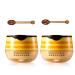 2Pcs Bee Balm,Bee Balm Lip Balm Honey Pot,Honey Lip Mask,Honey Propolis Lip Mask Moisturizing Moisture Nourishing Dry & Chapped Lips,Lip Exfoliating Bee Balm