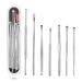 WAITLOVER 6pcs/Set Ear Wax Pickers Steel Earpick Earwax Remover Curette Massage Pick Cleaner Care Spoon Tool Clean Ear