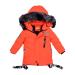 Odziezet Baby Boy Down Coat Kids Hooded Puffer Zipper Jacket Winter Outerwear Clothes 2-7 Years 3-4 Years Orange
