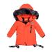 Odziezet Baby Boy Down Coat Kids Hooded Puffer Zipper Jacket Winter Outerwear Clothes 2-7 Years 4-5 Years Orange