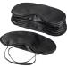 Mudder Blindfold Eye Mask Shade Cover for Sleeping with Nose Pad, 10 Pack Black