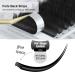 NAGARAKU Flat Ellipse Eyelash Extensions 0.15 D Curl | Natural Grey Black Faux Mink Individual Lashes 8-15mm Mix | Super Soft Split Tips - Buy Online on GoSupps.com