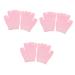 POPETPOP 3 Pairs Gel Moisturizing Gloves Moisturizing Gel Gloves Beauty Care Gloves Mittens Dry Hand Gloves Hydrating Lotion Cotton Pink Miss Cell Phone Skin Gel Knitting