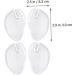 NOLITOY 4pcs Clear Gel Forefoot Cushions - Comfortable Palm Rest Inserts for Sandals & Flip-Flops | Shockproof Toe Protectors & Foot Support Insoles - Buy Online on GoSupps.com