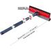 DSV Professional Window Squeegee | 2-in-1 Cleaner with Sponge & Rubber Strip | Telescopic Pole | 127.5cm Extension | Multi-Angle Cleaning - Buy Online on GoSupps.com