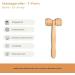 Hofmeister Wooden Massage Device - Tension & Pain Relief for Back & Neck | Wellness & Relaxation | Natural European Product | 23 cm T-Shape - Buy Online on GoSupps.com