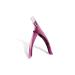 HCHGJKN Nail Clippers Professional Nail Art Clipper Special Type U Word False Tips Edge Cutters Manicure Colorful Stainless Steel Nail Art Tools(Red)