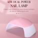 48W UV LED Nail Dryer Light Lamp With 2 Timer Setting For All Kinds Gel Polish Professional Nail Art Tools Mini Portable Mini Small Professional Uv Led Nail Dryer Lamp Fast Drying For Gel And Regular - Buy Online on GoSupps.com