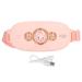 Electric uterus heating belts menstrual heating belts menstrual heating pillows waist heating pillows pink hot press kneading belly vibration 10-mode belt warmer massage