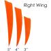 ZSHJGJR 50pcs 5 Shield Cut Turkey Feather Right Wing Arrow Fletches - Green - Buy Online on GoSupps.com