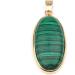 1PC Natural Stone Gem Egg-Shaped Malachite Quartz Agate Pendant Handmade Crafts Necklace Jewelry Accessories for Woman 40x16x6mm Full of Texture (Color : Gold Sand Stone) - Buy Online on GoSupps.com