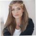 Rhinestone Leaf Headband Golden Wedding Head Chain with Teardrop Crystal Leaf Hair Vine - Buy Online on GoSupps.com