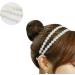 Double Row Flower Headband Pearl Headwear Elastic Hair Band Sunflower Hair Accessory - Buy Online on GoSupps.com