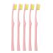 Verdant Touch Brace Toothbrush Soft Toothbrush 5 Pack Practical Interdental Toothbrush Comfortable Pink Bathroom Brush