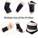 Thigh Compression Garment & Knee Support Band | Pain Relief for Men & Women - Black - Buy Online on GoSupps.com