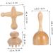 Fomiyes Household Cupboards Beech Wood Massage Set - Mushroom Head Massage Cups for Neck & Lymph Care | Perfect for Travel - Buy Online on GoSupps.com