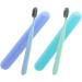 Mobestech 4-Piece Travel Toothbrush Set | Eco-Friendly Wooden Toothbrushes with Super Soft Heads | Natural Hand Toothpaste Gift | International Shipping - Buy Online on GoSupps.com