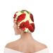 Red Poppy Printed Shower Cap - Waterproof Bath Cap for Women - One Size Fits All - Buy Online on GoSupps.com