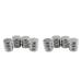 Harilla 12 Pack Aluminum Cosmetic Balm Tins - 10g Screw Lid Containers for Travel & DIY | Silver - Buy Online on GoSupps.com