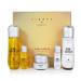 Signature 24K Gold Essential Skin Care 3 Set - Toner (150ml) Emulsion (150ml) Cream (50ml) - Korean Skincare for Healthy and Glowing Skin