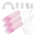 1 Set Bleach Hair Kit Hair Bleaching Kit Hair Coloring Kit Hair Oil Bottle Hair Bleach Kit Hair Dye Kit Hair Dying Accessory Kit Hair Coloring Tools Tool Kit Portable 6.9x4.8cm pink