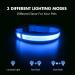 MASBRILL LED Dog Neck Band - Waterproof USB Charging Adjustable Safety Collar for Small & Medium Dogs - 3 Lighting Modes - Blue - M (38-50cm) - Buy Online on GoSupps.com