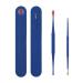 2Pcs Ear Wax Removal Tool Soft Silicone Double-End Earpick Spoon Spiral Ear Picking Tool Set Ear Cleaner for Men Women Sapphire