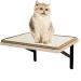 BIZBON Wall-Mounted Cat Hammock and Sisal Four-Step Climbing Stairs, Used for Sleeping, Playing, Climbing, Easily Accommodates 40 Pounds, Universal in Sinter and Summer