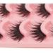 5 Pairs Handmade Natural Long False Eyelashes - Black | Thick Fake Eyelashes for Makeup - Buy Online on GoSupps.com