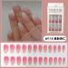 24Pcs/Set Press On Nails French Peach Powder Gradual Almond False Nails Acrylic Fake Nails Full Cover Nails Tips Artificial Finger Manicure Press on nails for Women and Girls - Buy Online on GoSupps.com
