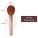 Anmor Premium Rose Gold Powder Brush #8113-01 | Fluffy Soft Bronzer Brush for Professional Even Application - Aluminum Tube Handle, Nano-Fiber Bristles - Buy Online on GoSupps.com