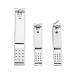 Premium 3-Piece Nail Clippers Set - Silvery Stainless Steel for Men Women 3 Pieces -C5